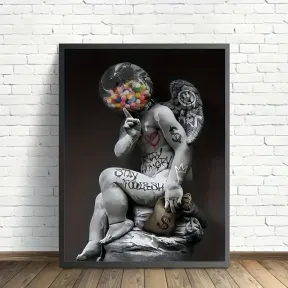 Картина Ангелочек с рамкой, 30х40 см