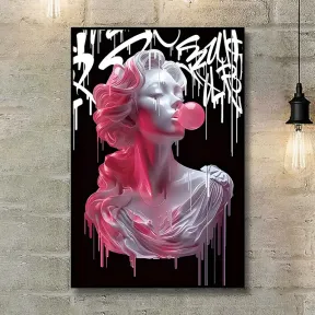 Картина Скульптура с жвачкой N1 с рамкой, 30х40 см