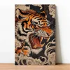 Картина Японский тигр с Черной рамкой, 30х40 см